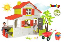 Domečky sety - Set domeček Maison Duplex Smoby patrový a kolečko s doplňky_10