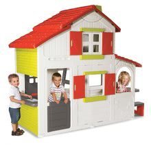 Domečky sety - Set domeček Maison Duplex Smoby patrový a hrací centrum Fun Center se skluzavkou_6