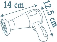Kosmetiktisch für Kinder - Friseurin mit elektronischem Haartrockner My Beauty Hair Set Smoby mit Lockenstab, Kammbürste und Haarschmucks 14*5*13 cm SM320144_8