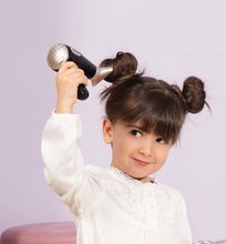 Kozmetický stolík pre deti - Kaderníčka s elektronickým sušičom na vlasy My Beauty Hair Set Smoby s kulmou kefou hrebeňom a doplnkami do vlasov_1