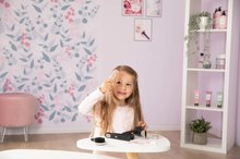 Kozmetický stolík pre deti - Kaderníčka s elektronickým sušičom na vlasy My Beauty Hair Set Smoby s kulmou kefou hrebeňom a doplnkami do vlasov_8