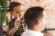 Tavolo trucco per bambini - Cintura da barbiere e taglio elettronica Barber&Cut Ceinture Smoby con forbici, regolabarba, rasoio, pennello da barba, asciugacapelli e 10 accessori_0