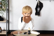 Coiffeuse pour enfants - Ensemble de rasage pour barbiers Barber&Cut First Beard Smoby avec un chapeau et un imperméable 5 accessoires_17
