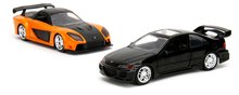 Modely - Autíčka Honda Civic Coupe a Han´s Mazda RX-7 Fast & Furious Twin Pack Jada kovová s otevíratelnými dveřmi délka 13 cm 1:32_0