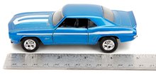 Modely - Autíčka Chevrolet Camaro 1969 a Dodge Charger Wide Body 1968 Fast & Furious Twin Pack Jada kovová s otevíratelnými dveřmi délka 13 cm 1:32_0