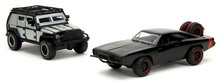 Játékautók és járművek - Kisautók Tejs Jeep Wrangler és Dodge Charger 1970 Fast & Furious Twin Pack Jada fém nyitható részekkel hossza 13 cm 1:32_1