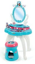 Kozmetična mizica za otroke - Kozmetična mizica Frozen Disney Smoby 2v1 in stolček z bleščicami in 10 dodatki akvamarin_0