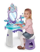 Kosmetický stolek pro děti - Kosmetický stolek Frozen Smoby s židlí a sněhovými vločkami 10 doplňků_0