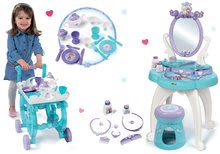 Kosmetiktische Sets - Set Kosmetiktisch Frozen Smoby mit Stuhl und Frozen Tea Set auf Servierwagen_8