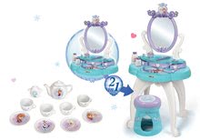 Kozmetické stolíky sety - Set kozmetický stolík Frozen Smoby so stoličkou a porcelánová čajová súprava Frozen_4