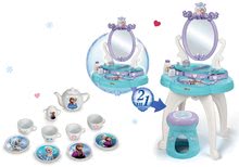 Kosmetické stolky sety - Set kosmetický stolek Frozen Smoby se židlí a porcelánová čajová souprava Frozen_5