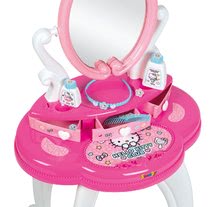 Kozmetické stolíky sety - Set kozmetický stolík so stoličkou Hello Kitty Smoby s porcelánovým čajovým setom_3