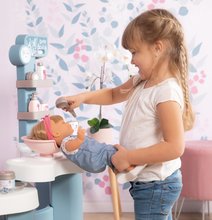 Centru de îngrijire pentru păpuși - Set căsuță pentru păpușă Large Doll's Play Center Natur D'Amour Baby Nurse Smoby și masă cosmetică electronică cu pudră_3