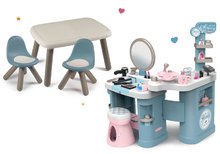 Kozmetične mizice kompleti - Komplet kozmetična mizica elektronska My Beauty Center 3in1 Smoby z mizo in dvema stolčkoma_39