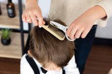 Kosmetický stolek pro děti - Holičství trojkřídlé Barber Cut&Barber Shop Smoby péče o vlasy a vousy, umývárna se šamponem a prodejní pult s 19 doplňky_0