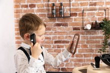 Kozmetične mizice kompleti - Komplet tridelna brivnica Barber Cut&Barber Shop Smoby in elektronski simulator vožnje Vesolje z zvokom in lučko_3