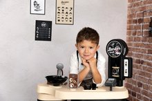 Kosmetický stolek pro děti - Holičství trojkřídlé Barber Cut&Barber Shop Smoby péče o vlasy a vousy, umývárna se šamponem a prodejní pult s 19 doplňky_10