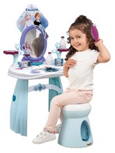 Kosmetický stolek pro děti - Kozmetický stolík so stoličkou Frozen Hairdresser Smoby so srdiečkovým zrkadlom a doplnkami SM320245_0