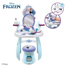 Kosmetický stolek pro děti - Kosmetický stolek se židlí Frozen Hairdresser Smoby se zrcadlem s emblémem a 10 doplňky_3