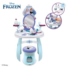 Kozmetična mizica za otroke - Kozmetična mizica s stolčkom Frozen Hairdresser Smoby z ogledalom z emblemom in 10 dodatki_3