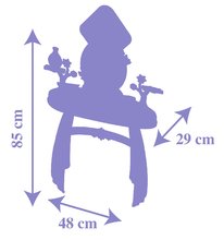 Kosmetický stolek pro děti - Kosmetický stolek se židlí Frozen Hairdresser Smoby se zrcadlem s emblémem a 10 doplňky_4