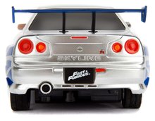 Vozila na daljinsko upravljanje - Avtomobilček na daljinsko upravljanje RC Nissan Skyline GTR Fast & Furious Jada modro srebrn dolžina 19 cm 1:24_1