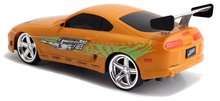 Mașini cu telecomandă - Mașină de jucărie cu telecomandă RC Brian's Toyota Fast & Furious Jada portocalie 18,5 cm lungime 1:24_2