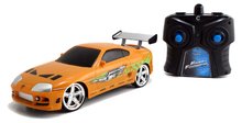 Mașini cu telecomandă - Mașină de jucărie cu telecomandă RC Brian's Toyota Fast & Furious Jada portocalie 18,5 cm lungime 1:24_3