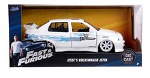Játékautók és járművek - Kisautó Volkswagen Jetta 1995 Fast & Furious Jada fém nyitható részekkel hossza 21 cm 1:24_2