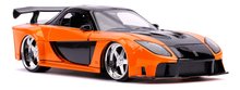 Játékautók és járművek - Kisautó Mazda RX-7 Fast & Furious Jada fém nyitható részekkel hossza 21 cm 1:24_1