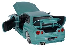 Játékautók és járművek - Kisautó Nissan Skyline GT-R Fast & Furious Jada fém nyitható részekkel hossza 21 cm 1:24_1