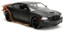 Modele machete - Mașina hoților Dodge Charger Fast & Furious Jada din metal cu roți de cauciuc și piese care se deschid 19 cm lungime 1:24_1