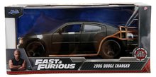 Modele machete - Mașina hoților Dodge Charger Fast & Furious Jada din metal cu roți de cauciuc și piese care se deschid 19 cm lungime 1:24_8