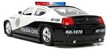 Modele machete - Mașină de poliție Dodge Charger Fast & Furious Jada din metal cu părți care se deschid 19 cm lungime 1:24_1