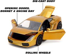 Játékautók és járművek - Kisautó Lamborghini Gallardo Fast&Furious Jada fém nyitható részekkel hossza 19 cm 1:24_8