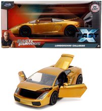 Játékautók és járművek - Kisautó Lamborghini Gallardo Fast&Furious Jada fém nyitható részekkel hossza 19 cm 1:24_16