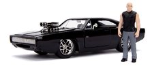 Modeli avtomobilov - Avtomobilček Dodge Charger 1970 Fast & Furious Jada kovinski z odpirajočimi elementi in figurica Dominic Torreto dolžina 21 cm 1:24_2