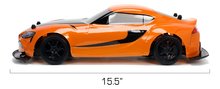 Mașini cu telecomandă - Mașinuță cu telecomandă RC Drift Toyota Supra 2020 Fast & Furious Jada cu cauciucuri de rezervă lungime de 41 cm 1:10_8