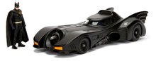 Modeli avtomobilov - Avtomobilček Batman 1989 Batmobile Jada kovinski s premičnim kokpitom in figurica Batman dolžina 22 cm 1:24_2