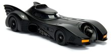 Modelle - Spielzeugauto Batman 1989 Batmobile Jada Metall mit verschiebbarem Cockpit und Batman-Figur Länge 22 cm 1:24_9