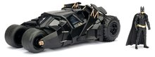 Modely - Autko Batman The Dark Knight Batmobile Jada metalowy z otwieranym kokpitem i figurką Batmana o długości 20,5 cm, 1:24_1