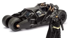 Modeli avtomobilov - Avtomobilček Batman The Dark Knight Batmobile Jada kovinski z odpirajočim kokpitom in figurica Batmana dolžina 20,5 cm 1:24_0