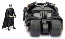 Modele machete - Mașinuța Batman The Dark Knight Batmobile Jada din metal cu uși care se deschid și figurina lui Batman 20,5 cm lungime 1:24_0