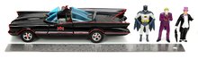 Modeli avtomobilov - Avtomobilček Batman Classic Batmobile 1966 Deluxe Jada kovinski z odpirajočimi vrati in 4 figuricami dolžina 19 cm 1:24_10