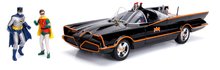 Játékautók és járművek - Kisautó Batman Classic Batmobile Jada fém világítással 2 figurával hossza 28 cm 1:18_1