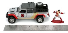 Játékautók és járművek - Kisautó Marvel X-Men Jeep Gladiator Jada fém nyitható ajtókkal és  Colossus figurával hossza 14 cm 1:32_8