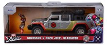 Modele machete - Mașinuța Marvel X-Men Jeep Gladiator Jada din metal cu uși care se deschid și figurina Colossus 14 cm lungime 1:32_9