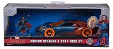 Modeli avtomobilov - Avtomobilček Marvel Doctor Strange Ford GT Jada kovinski z odpirajočimi vrati in figurico Doctor Strange dolžina 13,3 cm 1:32_8