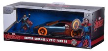 Modely - Autíčko Marvel Doctor Strange Ford GT Jada kovové s otvárateľnými dverami a figúrkou Doctor Strange dĺžka 13,3 cm 1:32_9