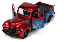 Modele machete - Mașinuța Marvel Ford Pick Up 1941 Jada din metal cu uși care se deschid și figurina Spiderman 14 cm lungime 1:32_5